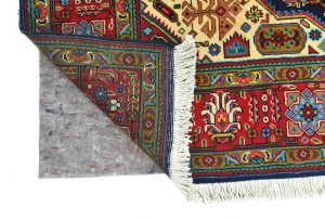 Vintage Purple-navy Floral Traditional 6'7X9'6 Tabriz Persian Rug