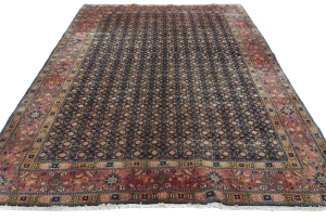 Vintage Purple-navy Allover Classic 6'7X9'2 Mood Persian Rug