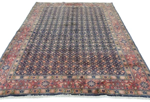 Vintage Purple-navy Allover Classic 6'7X9'2 Mood Persian Rug