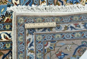 Vintage Cream Floral Traditional 10X13 Kashan Persian Rug