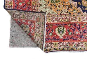 Vintage Purple-navy Traditional 10X13 Tabriz Persian Rug