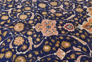 Vintage Purple-navy Traditional 10X13 Tabriz Persian Rug