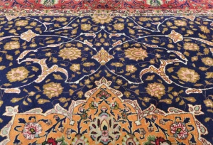Vintage Purple-navy Traditional 10X13 Tabriz Persian Rug