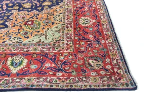 Vintage Purple-navy Traditional 10X13 Tabriz Persian Rug