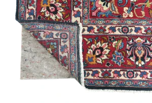 Vintage Dark Purple-navy Traditional 8'2X11'6 Kashmar Persian Rug
