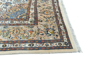 Vintage Cream Traditional 10X13 Kashmar Persian Rug