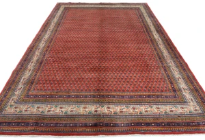 Vintage Light Red Tribal 7X10 Botemir Persian Rug