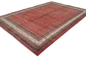 Vintage Light Red Tribal 7X10 Botemir Persian Rug
