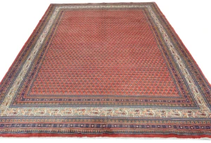 Vintage Light Red Tribal 7X10 Botemir Persian Rug