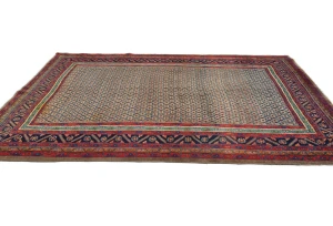 Vintage Khaki Tribal 7X10 Koliaie Persian Rug
