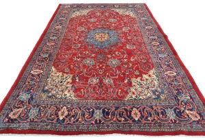 Vintage Red Floral Traditional 7X10 Mahal Persian Rug