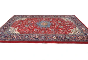 Vintage Red Floral Traditional 7X10 Mahal Persian Rug