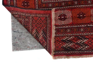 Vintage Red Tribal 8X11 Turkoman Persian Oriental Rug