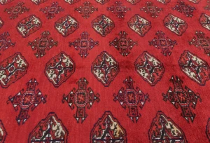 Vintage Red Tribal 8X11 Turkoman Persian Oriental Rug