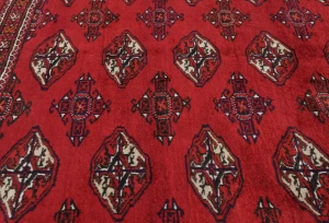 Vintage Red Tribal 8X11 Turkoman Persian Oriental Rug