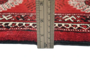 Vintage Red Tribal 7X11 Turkoman Persian Oriental Rug