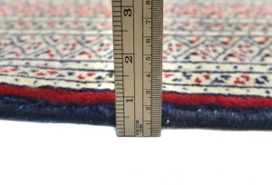 Vintage Purple-navy Tribal 8X11 Turkoman Persian Oriental Rug