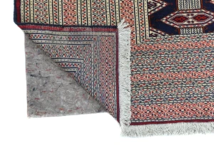 Vintage Purple-navy Tribal 8X11 Turkoman Persian Oriental Rug