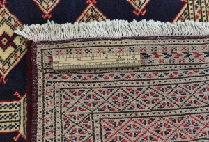Vintage Purple-navy Tribal 7X10 Turkoman Persian Oriental Rug
