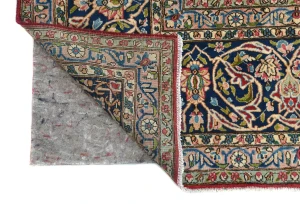 Vintage Red Traditional Floral 10x13 Kerman Persian Rug