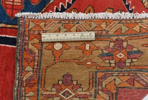 Vintage Tribal Geometric 5X13 Meshkin Persian Runner Rug