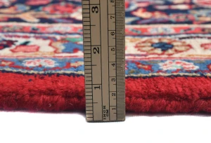 Vintage Red Floral Traditional 9X12 Hamedan Persian Rug