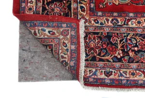 Vintage Red Floral Traditional 9X12 Hamedan Persian Rug