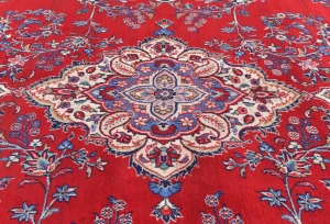 Vintage Red Floral Classic 8x11 Shahrbaft Persian Rug