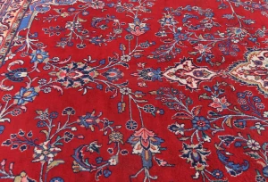 Vintage Red Floral Classic 8x11 Shahrbaft Persian Rug