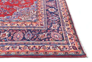 Vintage Red Floral Classic 8x11 Shahrbaft Persian Rug