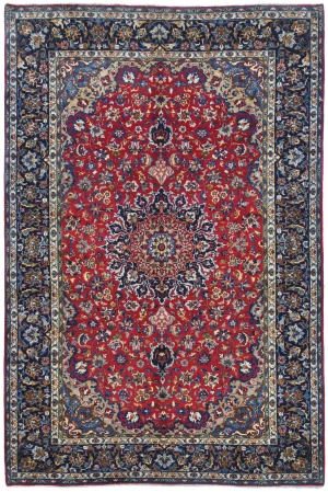 Vintage Red Traditional 8X12 Najafabad Persian Rug