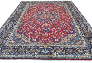 Vintage Red Traditional 8X12 Najafabad Persian Rug