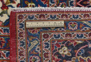 Vintage Red Floral Traditional 10X13 Kashan Persian Rug