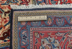 Vintage Purple-navy Floral Traditional 9X12 Mahal Persian Rug