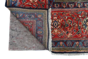 Vintage Purple-navy Floral Traditional 9X12 Mahal Persian Rug