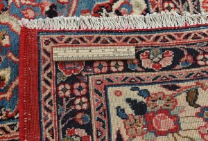 Vintage Red Floral Traditional 9X12 Hamedan Persian Rug