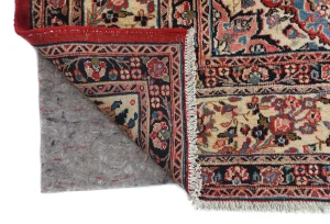 Vintage Red Floral Traditional 9X12 Hamedan Persian Rug