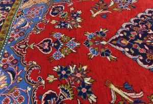 Vintage Red Traditional Floral 7X10 Viss Persian Rug