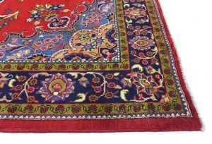 Vintage Red Traditional Floral 7X10 Viss Persian Rug