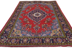 Vintage Red Traditional Floral 7X10 Viss Persian Rug
