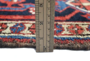Vintage Red Floral 7X9 Heriz Persian Rug