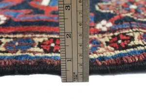 Vintage Red Geometric 6'6X8'11 Heriz Persian Oriental Rug