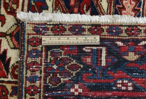 Vintage Red Geometric 6'6X8'11 Heriz Persian Oriental Rug