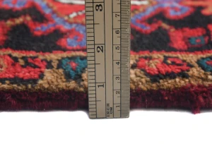 Vintage Red Floral Traditional 10x13 Heriz Persian Rug