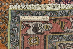Vintage Orange Traditional 6X9 Ardabil Persian Rug