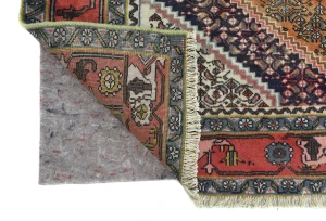 Vintage Orange Traditional 6X9 Ardabil Persian Rug