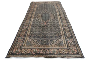 Semi Antique Plum Traditional 5X10 Ardabil Persian Rug