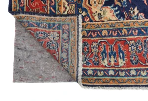 Vintage Purple-navy Tribal 7X10 Hamedan Persian Rug