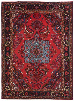 Vintage Red Tribal Floral 7X10 Lilian Persian Rug