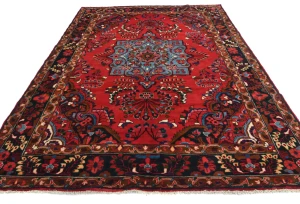 Vintage Red Tribal Floral 7X10 Lilian Persian Rug